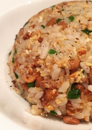 簡単！シャキシャキ蓮根と納豆のチャーハン-レシピのメイン写真