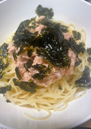 ラーメン屋が教える！ツナ明太マヨ冷製パスタ-レシピのメイン写真