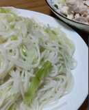 ヘルシーかさ増しなキャベツ冷や麦