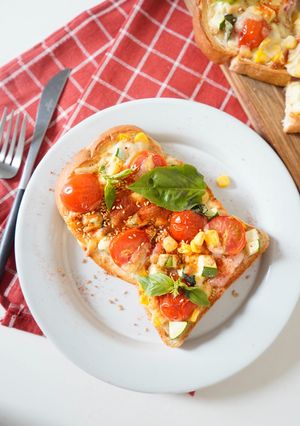 夏野菜ごまチーズトースト-レシピのメイン写真