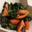 モロヘイヤとトマトの塩昆布和え