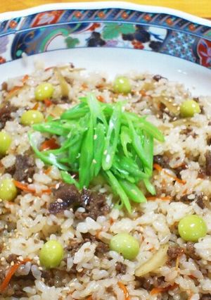 ★銀杏入り 牛肉の混ぜご飯♪-レシピのメイン写真