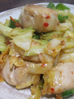 餅巻き鶏甘辛炒め〜薄切り鶏肉がポイント♪-レシピのメイン写真
