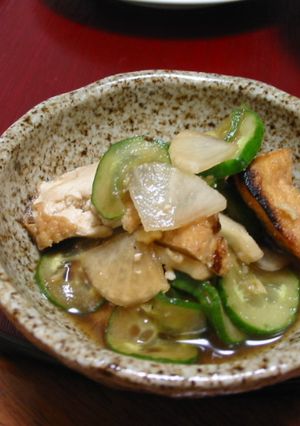 生姜風味で☆かぶとキュウリのあえ物-レシピのメイン写真