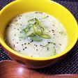 5分!ズッキーニだけの豆乳スープ