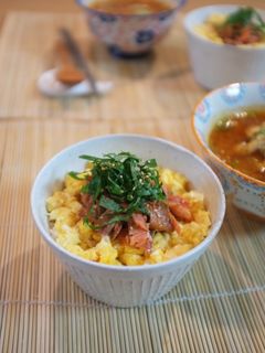簡単!鮭てり☆ふわとろ玉子丼-レシピのメイン写真