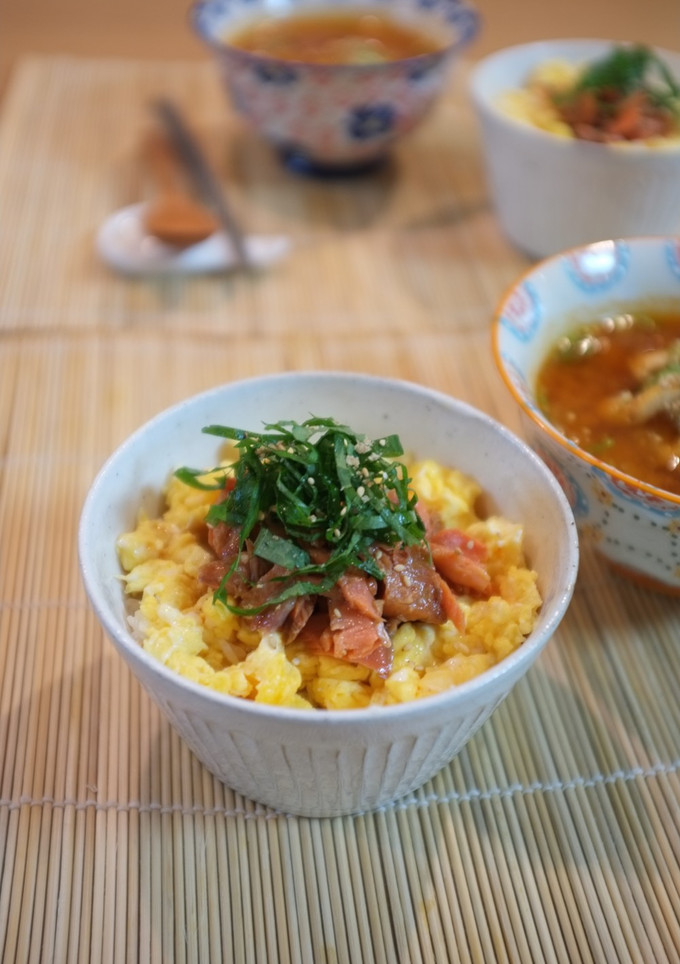 簡単！鮭てり☆ふわとろ玉子丼-レシピのメイン写真