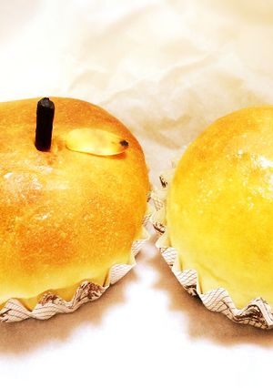 めちゃかわぃぃdeりんごパン-レシピのメイン写真