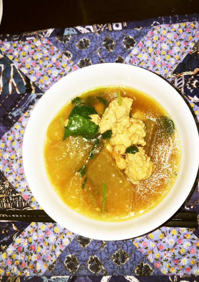 冬瓜とエビと鶏だんごのくず煮-レシピのメイン写真