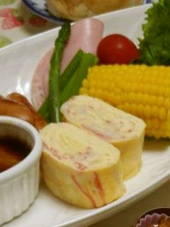 カニカマ入り卵焼き-レシピのメイン写真
