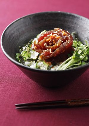 韓国風まぐろ漬け丼-レシピのメイン写真