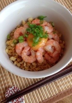 3分で出来ちゃうなんちゃって海老天丼❁-レシピのメイン写真