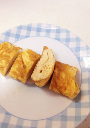 簡単・味つけ不要!お弁当にジャコ入り卵焼-レシピのメイン写真