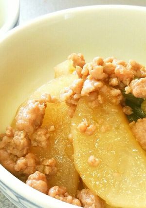 手早く簡単☆大根とひき肉いんげんの煮物-レシピのメイン写真