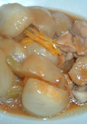 かぶと鶏肉の柚子味噌あんかけ-レシピのメイン写真