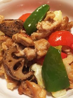 豚肉とレンコン・ピーマンのオイスター炒め-レシピのメイン写真