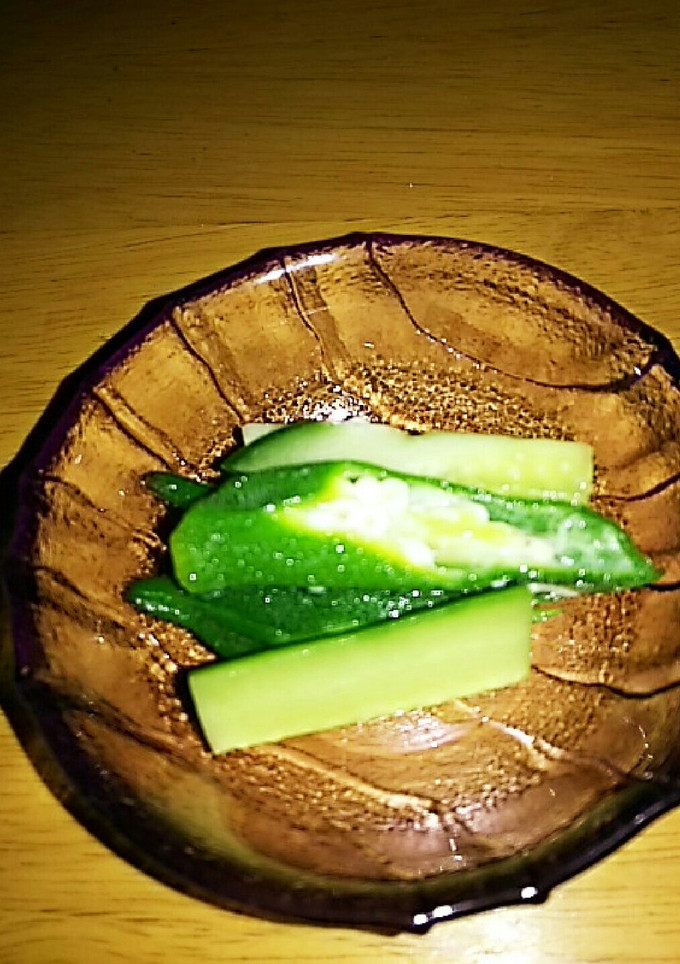 オクラときゅうりの塩漬け(漬物)-レシピのメイン写真