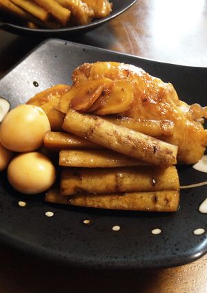 うまうま！！手羽先とごぼうの甘辛煮-レシピのメイン写真
