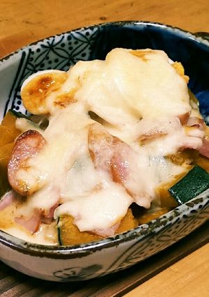 焼肉のたれで南瓜のマヨたれグラタン♪-レシピのメイン写真