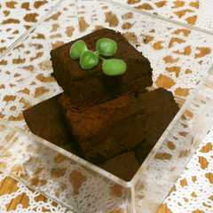 รูปของ 生クリームなしで生チョコ♡