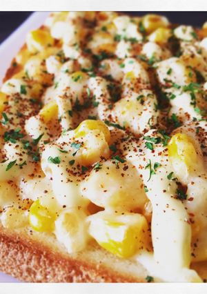 マヨコーンチーズトースト-レシピのメイン写真