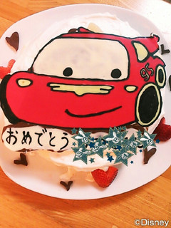 誕生日 キャラクター カーズ チョコペン-レシピのメイン写真