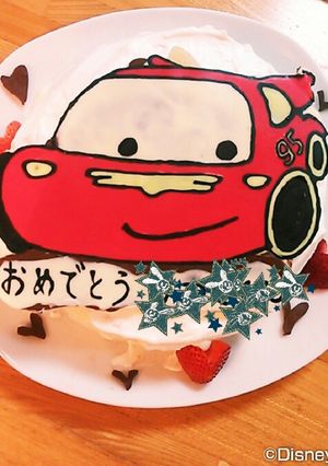 誕生日　キャラクター　カーズ　チョコペン-レシピのメイン写真