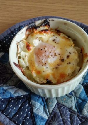 朝食にも♪グリルで～巣ごもりキャベツ♡-レシピのメイン写真