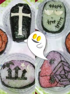 ハロウィン おむすび-レシピのメイン写真