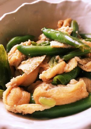 サッと一品☆油揚げとインゲンの煮物-レシピのメイン写真