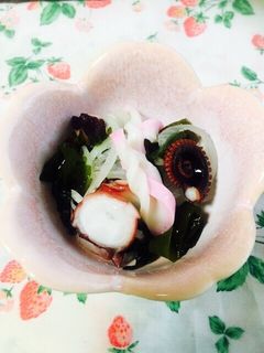 タコとキュウリの酢の物-レシピのメイン写真