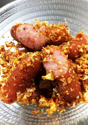 ウィンナーのパリパリチーズ和え-レシピのメイン写真