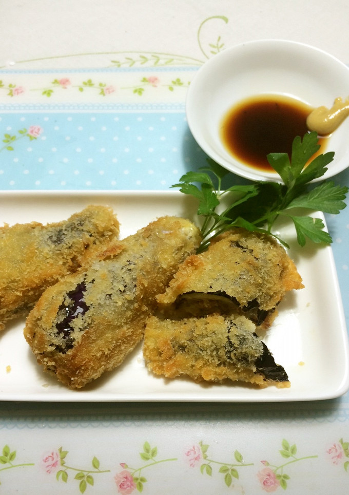 なすのはさみ揚げ♡-レシピのメイン写真