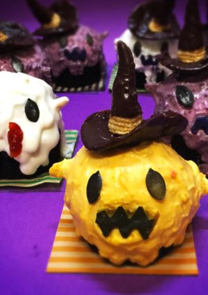 ハロウィン★血が出る⁈プチ怖カップケーキ-レシピのメイン写真