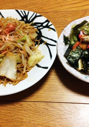 焼きそばの厚揚げのサラダ-レシピのメイン写真