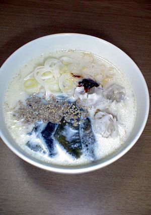 インスタントで!!ヘルシー豆乳塩ラーメン-レシピのメイン写真