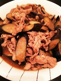 ナスとお肉たっぷりしょうが焼き❤-レシピのメイン写真