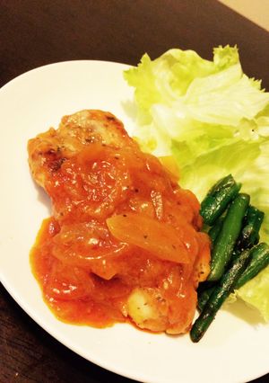 鶏胸肉のやわらかケチャップ煮-レシピのメイン写真