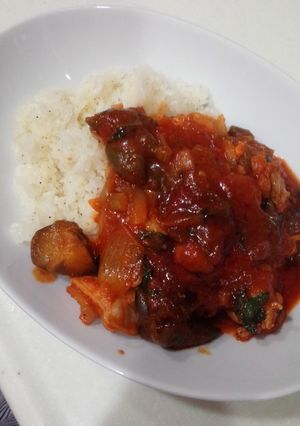 鶏肉とナスのトマト煮-レシピのメイン写真