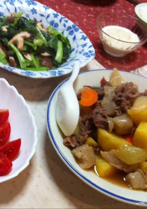 煮崩れない肉じゃがの献立-レシピのメイン写真