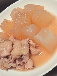 冬瓜と鶏肉の煮物。ほっこり-レシピのメイン写真
