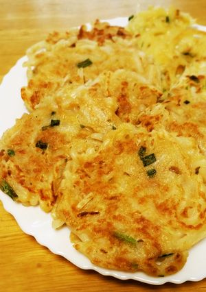 ポリ袋で簡単☆余ったうどんとツナ焼き-レシピのメイン写真