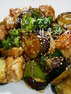 焼鳥のタレで簡単♡鶏肉とナスの甘辛炒め-レシピのメイン写真