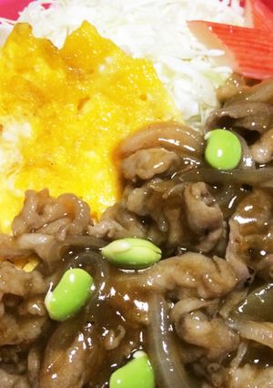 男子弁当♪生姜焼き丼！！-レシピのメイン写真