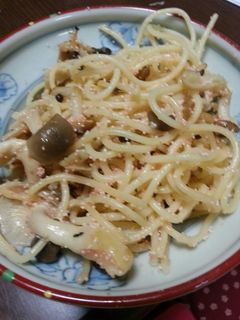 しめじ入りめんたいスパゲティ-レシピのメイン写真