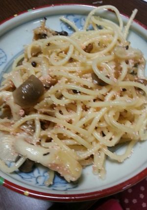 しめじ入りめんたいスパゲティ-レシピのメイン写真