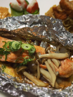 秋鮭のガーリックバター醤油♡-レシピのメイン写真
