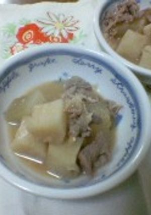 大根と長いもの粕味噌煮-レシピのメイン写真