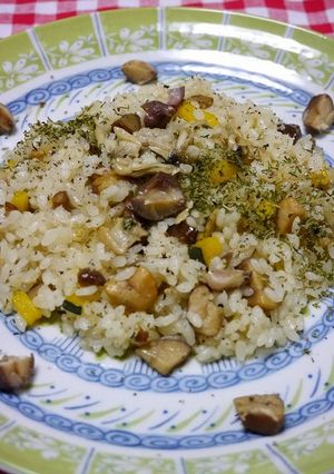 だれでも簡単！基本のピラフ(栗とあさり)-レシピのメイン写真