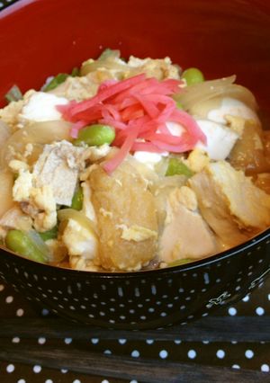 あっさりヘルシー！お豆の三世代丼-レシピのメイン写真